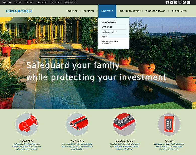 Cover-Pools Web Site