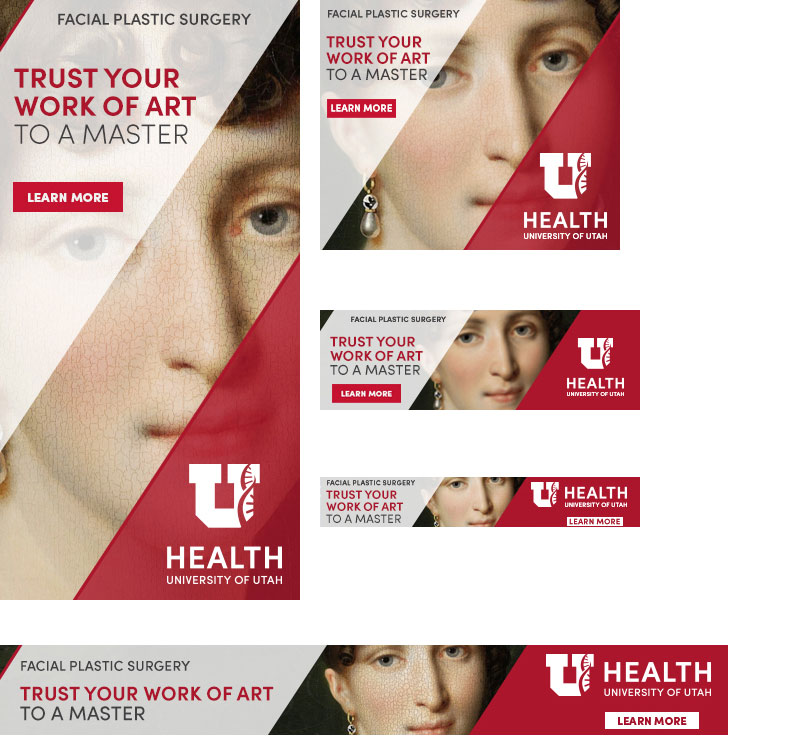 University of Utah Health Facial Plastic Surgery Display Ads