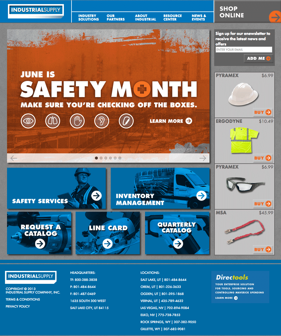 safety month home page slider image