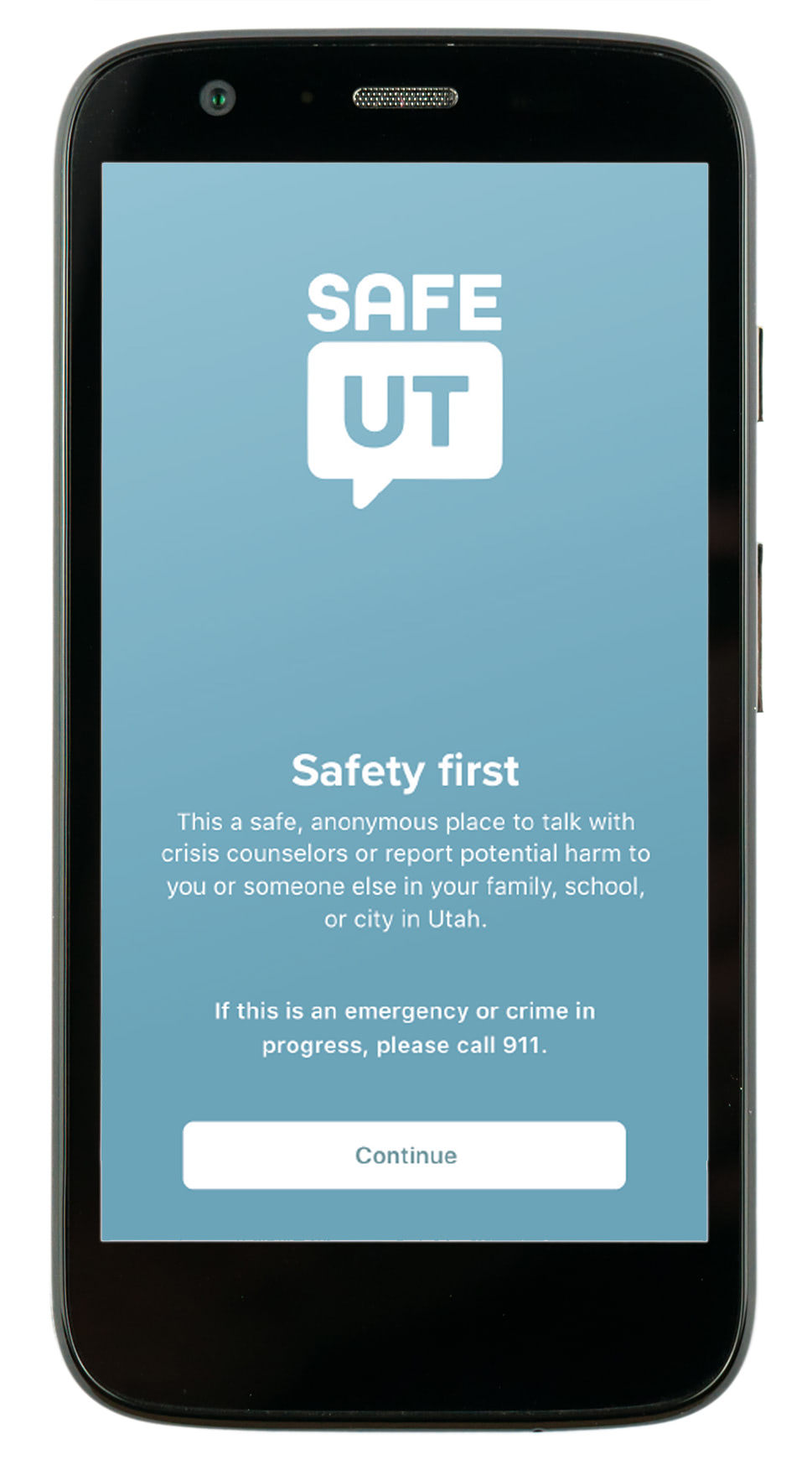 SafeUT app interface