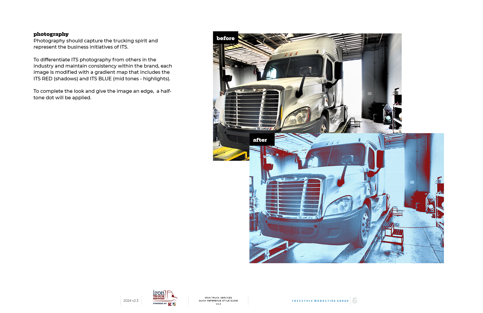 semi-truck photography for marketing purposes for use across multiple mediums